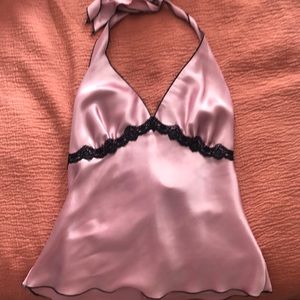 Vintage satin halter top
